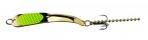 Iron Decoy Steely Spoon Size 3, 2 3/4", 1/4 oz, Gold/Chartreuse - Steely 3 GCH