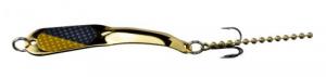 Iron Decoy Steely Spoon Size 3, 2 3/4", 1/4 oz, Shiner Gold w/ Grey/Gold - Steely 3 SHINER