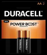 Duracell Coppertop AA Alkaline Batteries 1.5 Volt 2 Each - DURMN1500B2Z