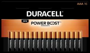 Duracell Coppertop AAA Battery 16 Pack Long-Lasting Batteries - DURMN2400B16Z