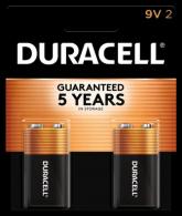 Duracell Coppertop Alkaline Batteries 9 Volt 2 Each - DURMN1604B2Z