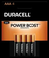 Duracell AAA Coppertop 4 pack - DURMN2400B4Z