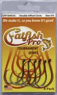 Catfish Pro Tournament Series Double Offset Circle Hooks Size 5/0, 6 Hooks per pack - CFP5/0