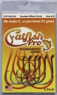 Catfish Pro Tournament Series Double Offset Circle Hooks Size 6/0, 6 Hooks per pack - CFP6/0