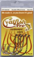 Catfish Pro Tournament Series Double Offset Circle Hooks Size 8/0, 5 Hooks Per Pack - CFP8/0