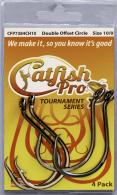 Catfish Pro Tournament Series Double Offset Circle Hooks Size 10/0, 4 Hooks Per Pack - CFP10/0