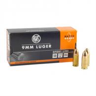 RWS AMMO 9MM 115GR. FMJ (50 rounds per box) - RWS10011
