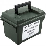 Ten Ring Ammo Can 45 ACP 230gr FMJ 400/Can (400 rounds per box) - TR45230FMJ400