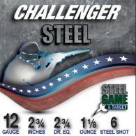 Challenger Steel Game & Target 12 Gauge 2.75" 1-1/8oz #6 250 Rounds - CTA12SGT6