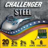 Challenger Steel Game & Target 20 Gauge 2.75" 7/8oz #6 250 Rounds - CTA20SGT6