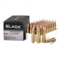 HORNADY BLACK 300 AAC BLACKOUT AMMO 110GR V-MAX 50RD BOX - 80857