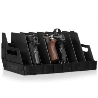 Savior Equipment Pistol Storage Rack 8-Gun Black - RK-HAND-X8-BK