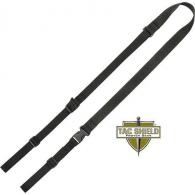 Tac Shield 2 Point Web Loop Sling with Fast Adjust Black 1 1/4in