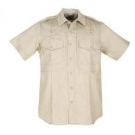 Men's PDU S/S Twill Class B Shirt | Silver Tan | Large - 71177-160-L-R