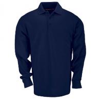 Men's Long Sleeve Tactical Polo | Dark Navy | Large - 72360-724-L