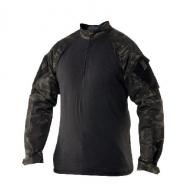TruSpec - TRU Long Sleeve 1/4 Zip Combat Shir | Multicam Black | Large - 2539025