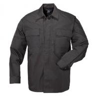 Ripstop TDU Shirt Long Sleeve | Black | Small - 72002-019-S-R