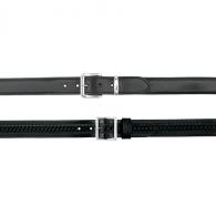 B21 Reinforced Dress-Gun Leather Lined Belt | Black | Plain | Size: 34 - B21-BP-34