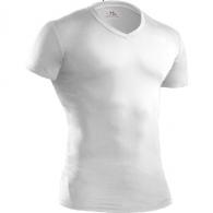 Tactical HeatGear Compression V-Neck T-Shirt | White | X-Large - 1216010100XL