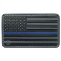 U.S. Flag Black w/ Blue Stripe Morale Patch - 6782000