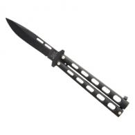 5 Black Butterfly 1095 Powder Coated Spear Point Blade | Black - 115B