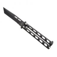 5 Black Butterfly 1095 Powder Coated Tanto Blade | Black - 115TANB