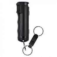 COPS Pepper Gel w/ Quick Release Whistle Keychain - Black - F15-BCOPSG-W2