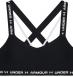 UA Women's Crossback Low Sports Bra Black/White Large - 1361033001LG