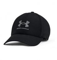 UA Iso-Chill ArmourVent Stretch Hat Black/Pitch Gray S/M - 1361529-001-S/M