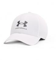 UA Iso-Chill ArmourVent Stretch Hat White/Pitch Gray L/XL - 1361529-100-L/XL
