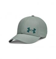 UA Iso-Chill ArmourVent Stretch Hat Opal Green/Tourmaline Teal S/M - 1361530-781-S/M