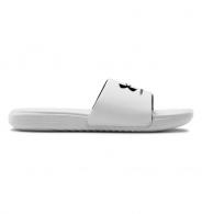 UA Men's Ansa Fixed Slides White/Black Size 14 - 302376110314