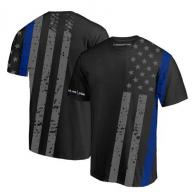 Thin Blue Line Distressed Thin Blue Line Flag Dri-Fit Shirt 2XL - SUB-TBL-SHIRT-2XL