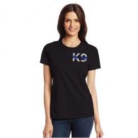 Thin Blue Line Women's K-9 T-Shirt Small - WOMEN-K9-BLACK-SMALL