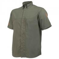 Beretta Short Sleeve Buzzi Shooting Shirt Olive Green Large - LT021T15550715L