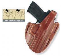 Gould & Goodrich Three Slot Tan Plain Right Handed Pancake Holster for S&W M&P Compact Models