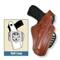Gould & Goodrich Right Handed Paddle Holster Chestnut Brown for Glock 17