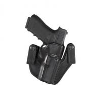 Aker Leather IWB Statesman Black Plain Left Handed Holster for Glock 27 - H176BPL-GL2627