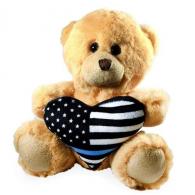Teddy Bear - Thin Blue Line Heart - TBL-TED-BEAR
