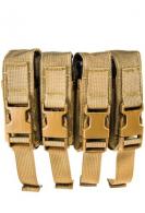 High Speed Gear Modular Pistol Mag Pouch, Triple, Coyote Brown - 12PM03CB