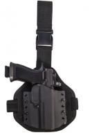 High Speed Gear Single Point Drop Leg Warrior Holster Combo, Right, for Glock 20/21/SF, Black