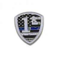 1 Asterisk Pin - Thin Blue Line, Individual - PIN-AST