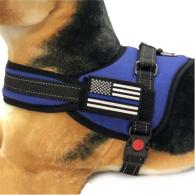 Thin Blue Line Harness With Patch - DOG-HARN-TBL-LARGE-KIT
