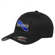 Thin Blue Line FlexFit Retired Hat - FLEX-RET-BLACK-LARGE