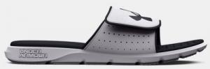 UA Ignite Pro Slides, Men's, White and Black, 10 - 302721910010