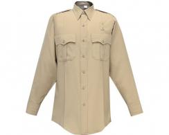 Flying Cross Justice Men's Long Sleeve Silver Tan Shirt Neck Size 14 Sleeve Length 32 - F1 05W84 04 14.0/14.5 32/33