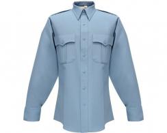 Flying Cross Deluxe Tropical Rayon Men's Long Sleeve Medium Blue Shirt Neck Size 16.5 Sleeve Length 34 - F1 45W66 25 16.5 34/35