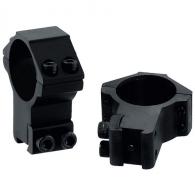 Leapers Inc. UTG 30mm 2 Piece High Profile Airgun Rings with Stop Pin, Black - RGPM-30H4