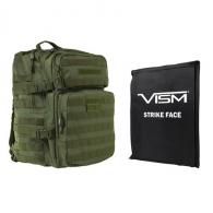 NcStar Assault Backpac with 11" z 14" Square Panels Green - BSCBAG2974-A