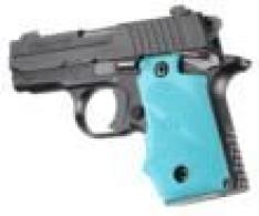 SIG Sauer P238 Rubber Grip with Finger Grooves Aqua